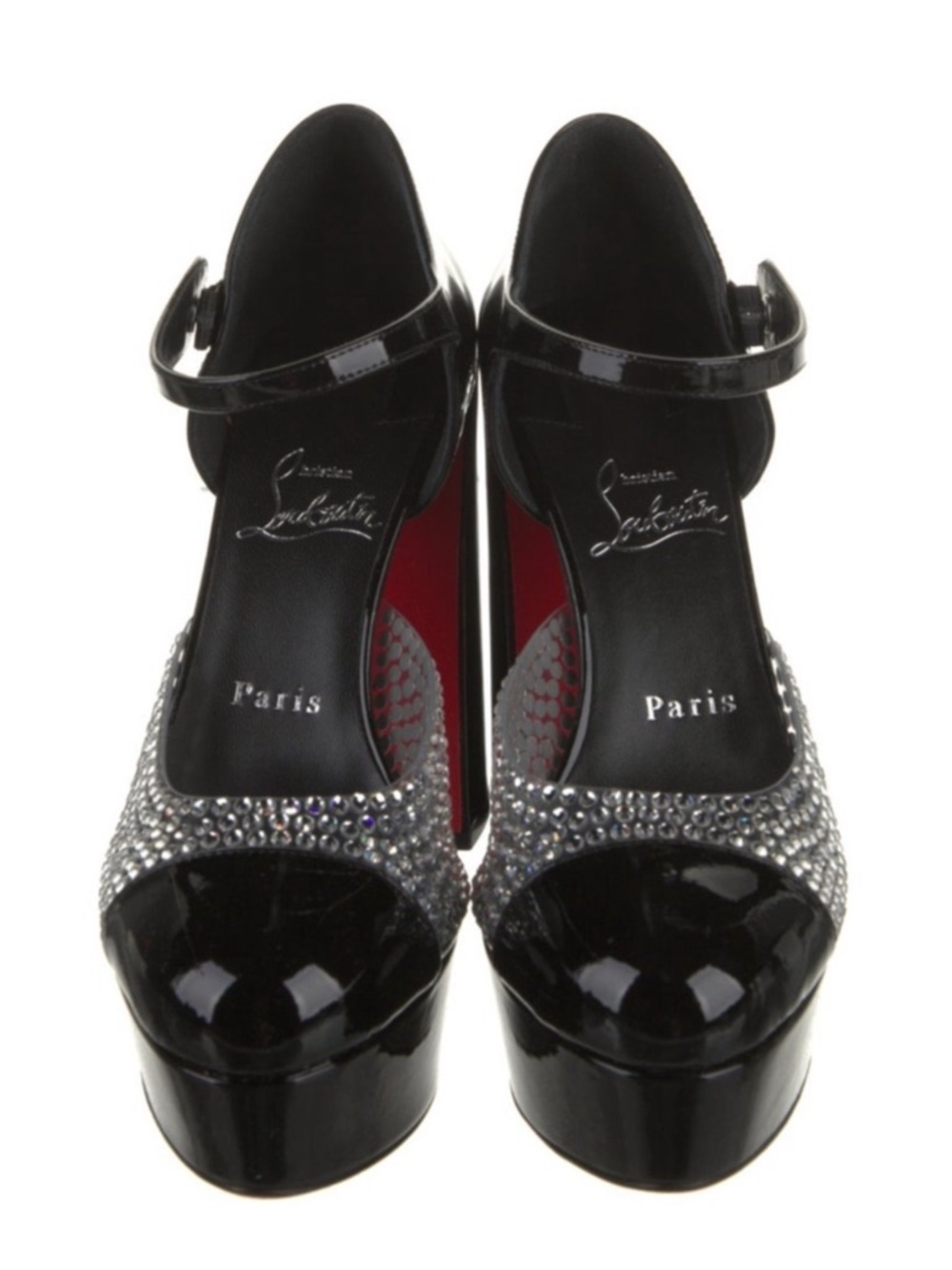 Christian Louboutin Movida MJ strass Mary Jane heels RETAIL 1,395 - Picture 6 of 9